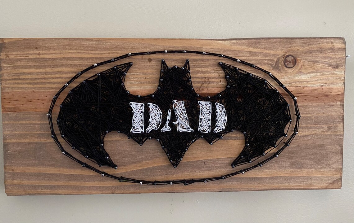 Father’s Day String Art/ Bat Dad / Personalized Fathers Day Gift - Etsy
