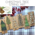 Christmas Tree String Art decor, Mantel decor / wall hanging, Christmas gift, Fun Gift for adult / kid, Employee Christmas gift, Multi sizes