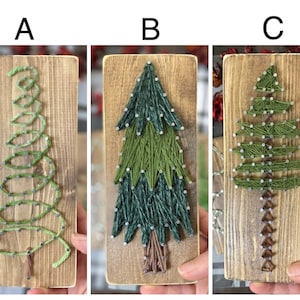 DIY Christmas Tree Craft Kit. Christmas String Art Kit, Fun Christmas Gift for adults / kids. Mantel Decor, Christmas Craft for large event image 2