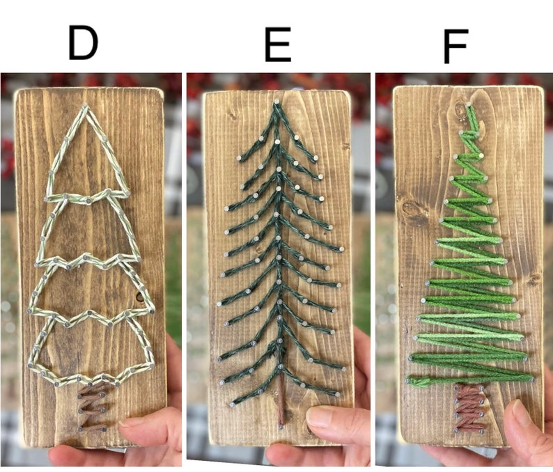 DIY Christmas Tree Craft Kit. Christmas String Art Kit, Fun Christmas Gift for adults / kids. Mantel Decor, Christmas Craft for large event image 3