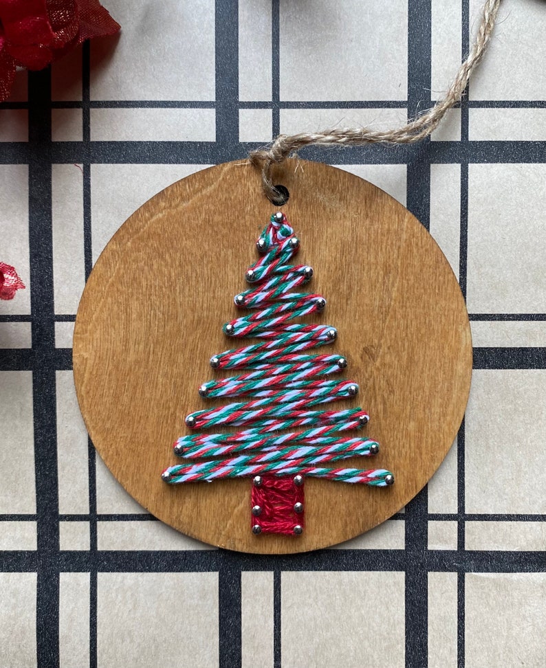 CHRISTMAS ORNAMENTS / Wooden Christmas Tree Ornaments / Etsy