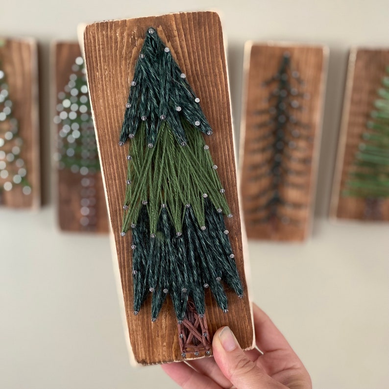 DIY Christmas Tree Craft Kit. Christmas String Art Kit, Fun Christmas Gift for adults / kids. Mantel Decor, Christmas Craft for large event image 8