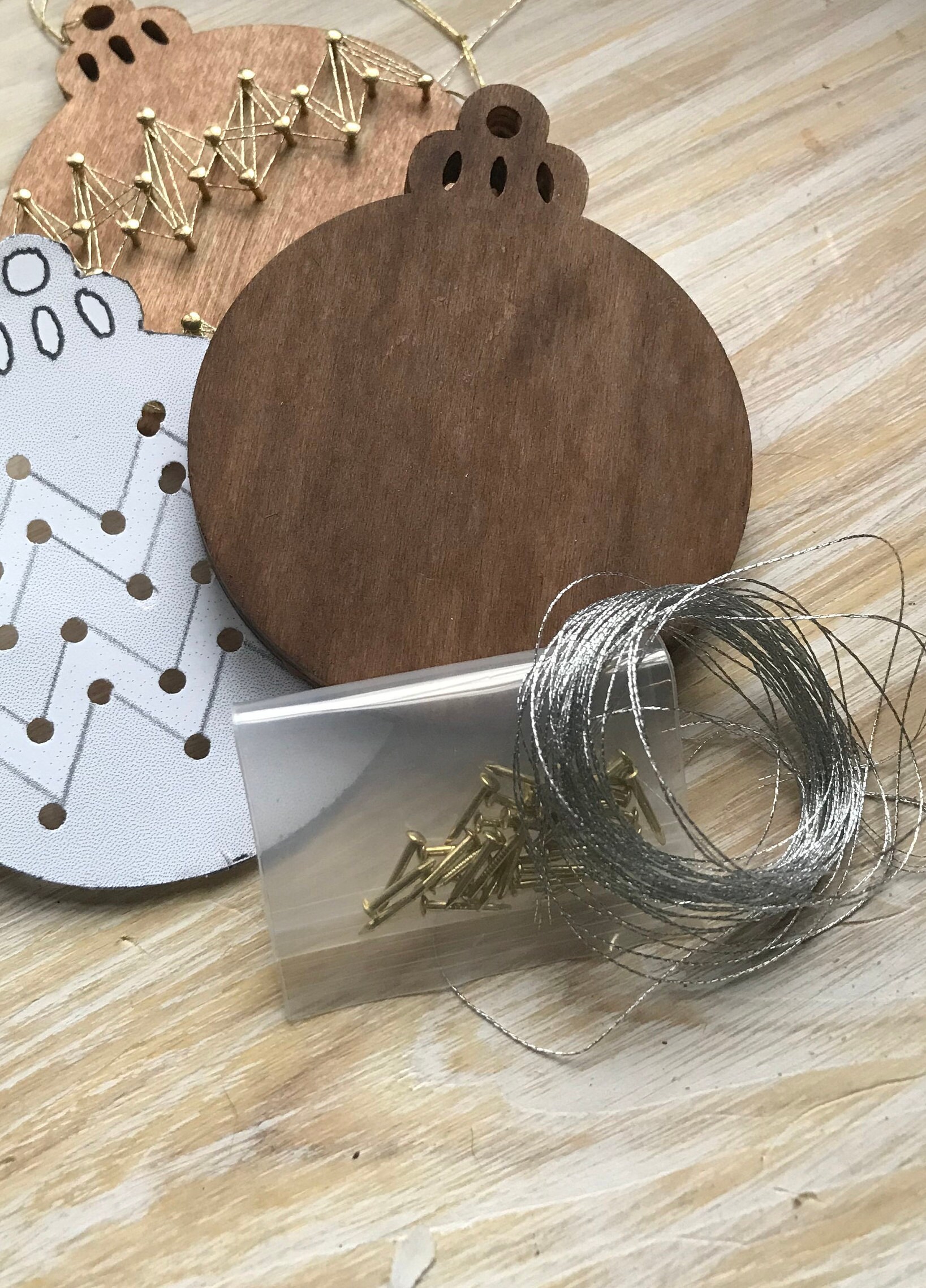 DIY STRING ORNAMENTS/ string art/make yourself/ craft/ Etsy
