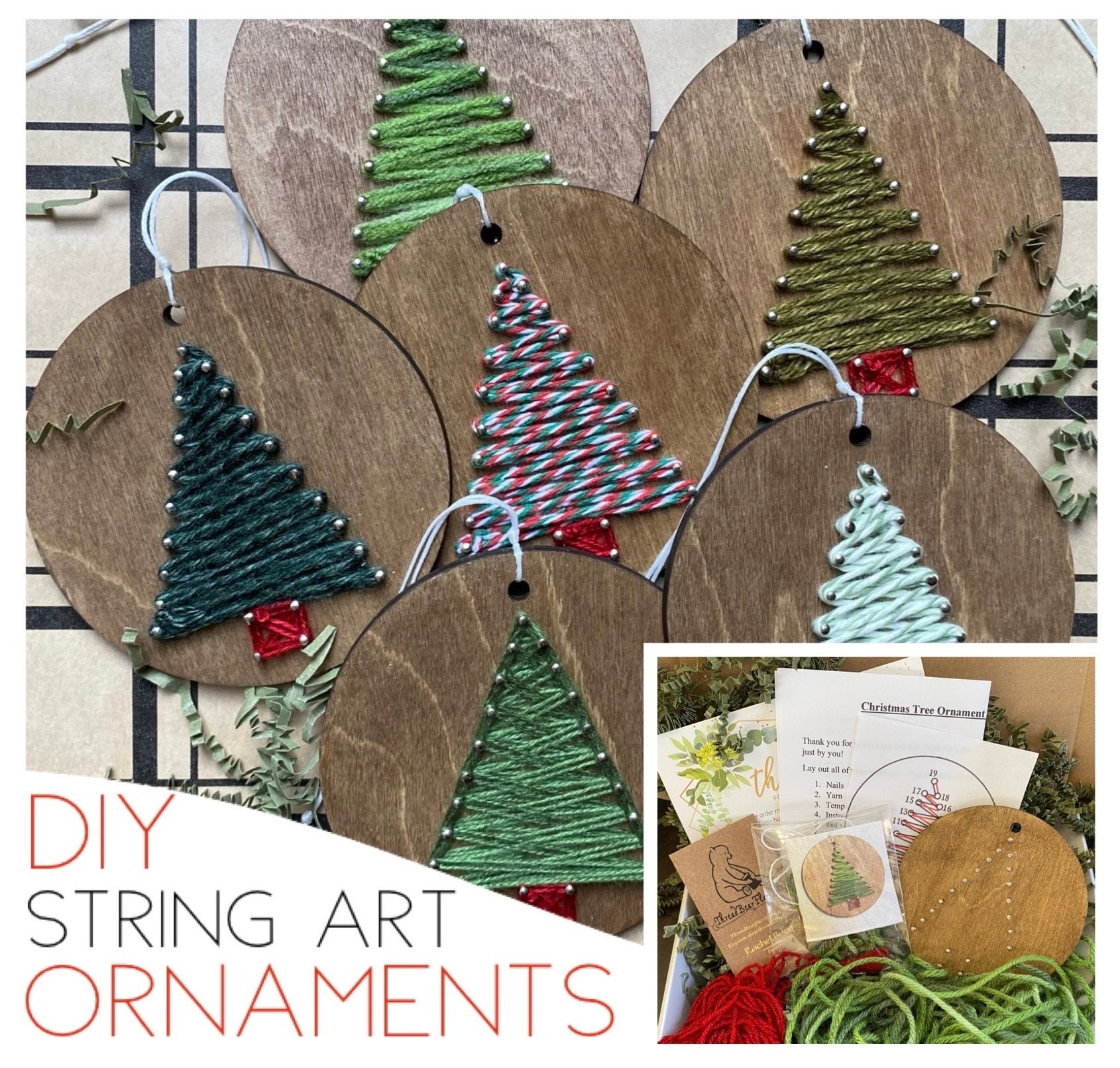 Dezzy's Workshop Christmas Craft Kits - Holiday Crafts for Kids and Adults - Decorate and Paint Your Own Xmas Ornaments - DIY Homemade Ornament