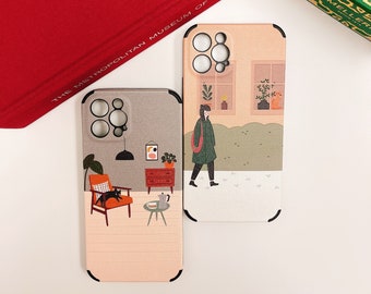 Chic and Elevated illustration iPhone case  12, 12 pro, 12 pro max