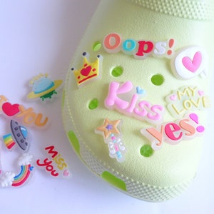 Lighting/ Glow in the Dark Charms for crocs/ Luminous Charms/ Lovely Charms Shoe Accessories for Girls/  Valentine Gift