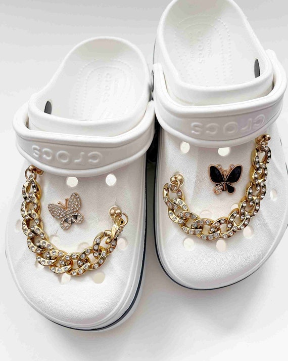  Lot of Bling Designer Charms for Clog Sandals Shoe Decoration,  Luxury Fashion Trendy Rhinestone Shoes Jewelry Accessories for Women Girls  : Clothing, Shoes & Jewelry