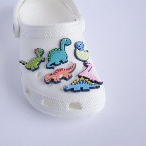 Cute Dinosaur Crocs Charms/ Crocs Clog Shoe Charms/ crocs jibbitz inspired/ soft PVC shoe charms