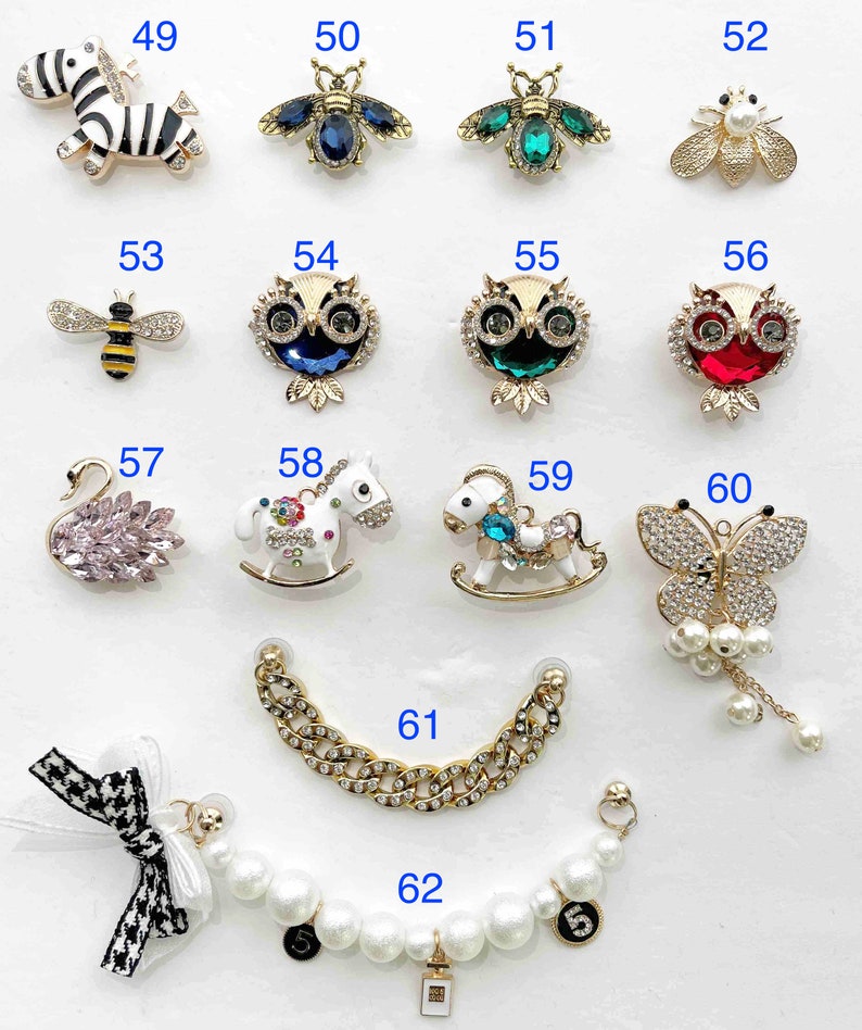Crocs Charms, Jibbitz, Bling Crocs Charms, Crocs Accessory, Shoes Pins, Luxury Crocs Charms, Buy 2 or more Get Surprise Gift Bild 10