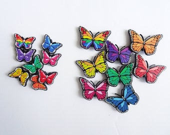 Butterfly Crocs Charms/ Crocs Charms Cute/ Colorful Butterfly Crocs Jibbitz/ Butterfly Shoe Charms/ Crocs Jibbitz inspired