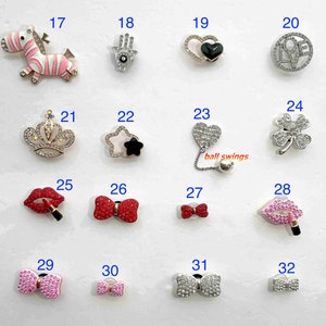 Crocs Charms, Jibbitz, Bling Crocs Charms, Crocs Accessory, Shoes Pins, Luxury Crocs Charms, Buy 2 or more Get Surprise Gift image 8