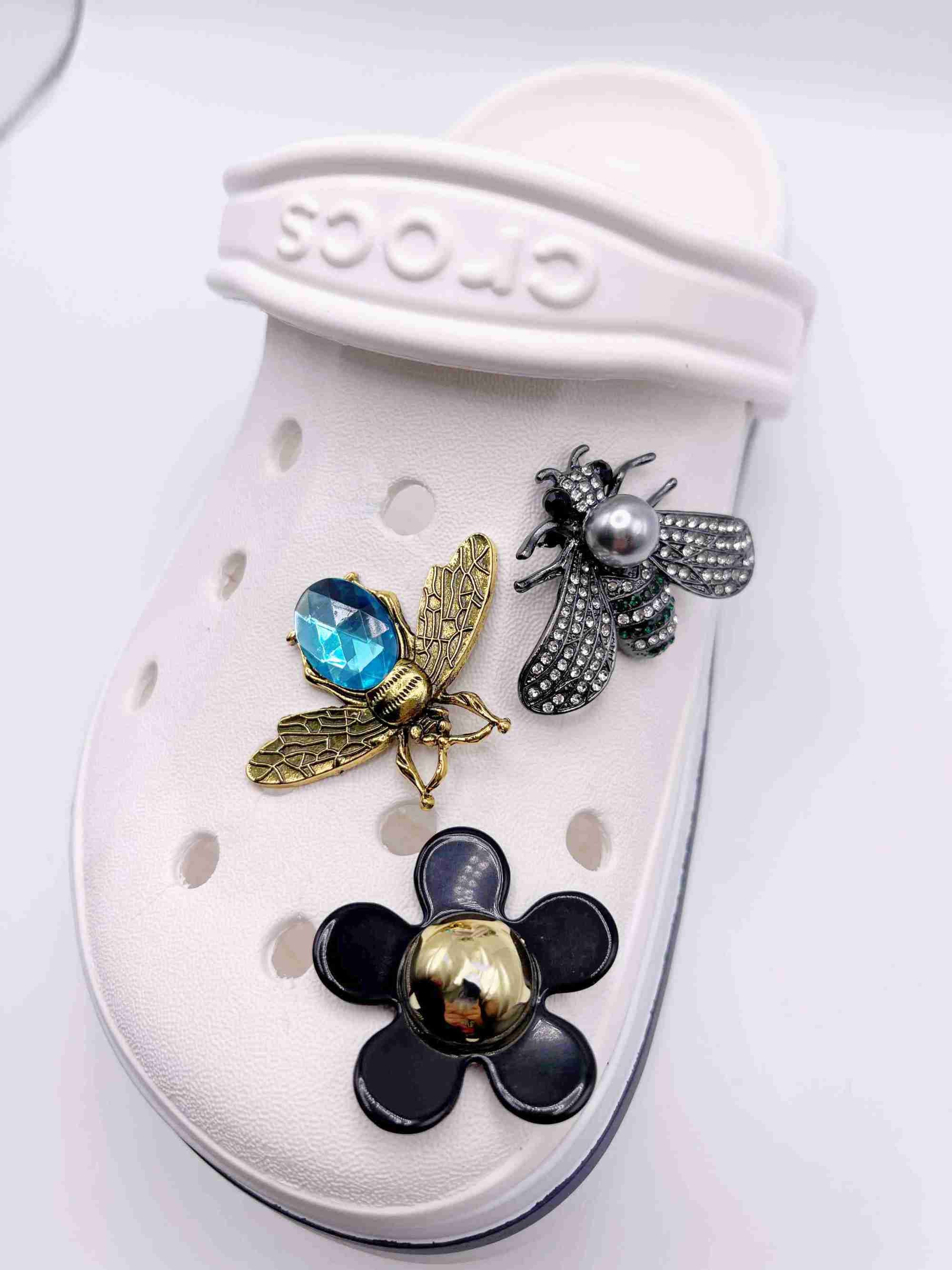 Charms for Crocs, Bling Crocs Charms, Crocs Accessory, Luxury Charms for  Crocs, Shoes Pins, Butterfly Crocs Charms, Flower Crocs Charms 