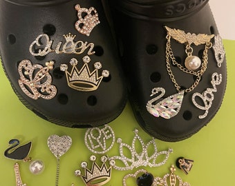 Crocs Charms, Jibbitz, Bling Crocs Charms, Crocs Accessory, Shoes Pins, Luxury Crocs Charms, Buy 2 or more Get Surprise Gift