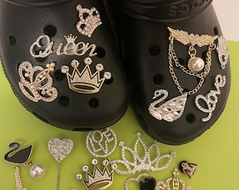 Crocs Charms, Jibbitz, Bling Crocs Charms, Crocs Accessory, Shoes Pins, Luxury Crocs Charms, Buy 2 or more Get Surprise Gift