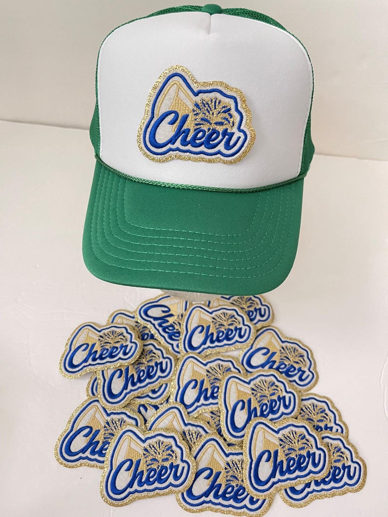 Cheer Pom Pom Patches, Game Day Patches, Football Pennant Patches, Sports Stadium Patches