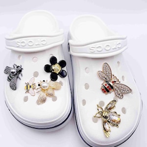 Charms for Crocs, Bling Crocs Charms, Crocs Accessory, Luxury Charms for Crocs, Shoes Pins, Butterfly Crocs Charms, Flower Crocs Charms