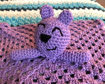 Crochet Teddy Bear Lovey Pattern