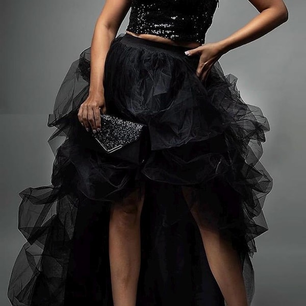 Ezzie Tulle Skirt - Black main image 1