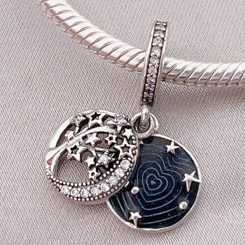 Pandora Charms2022 New Walking Heart Double Dangle Charm for Etsy