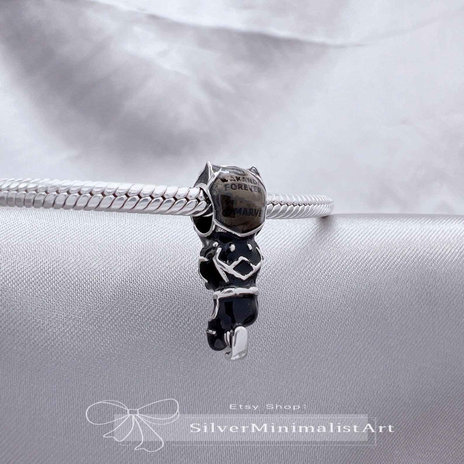 Pandora Charms2022 New Black Panther Charm for Pandora Etsy