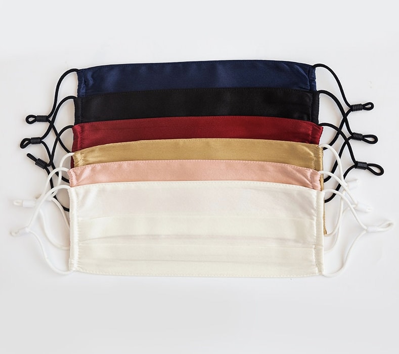 Pack of 2 100 Silk Mask Etsy