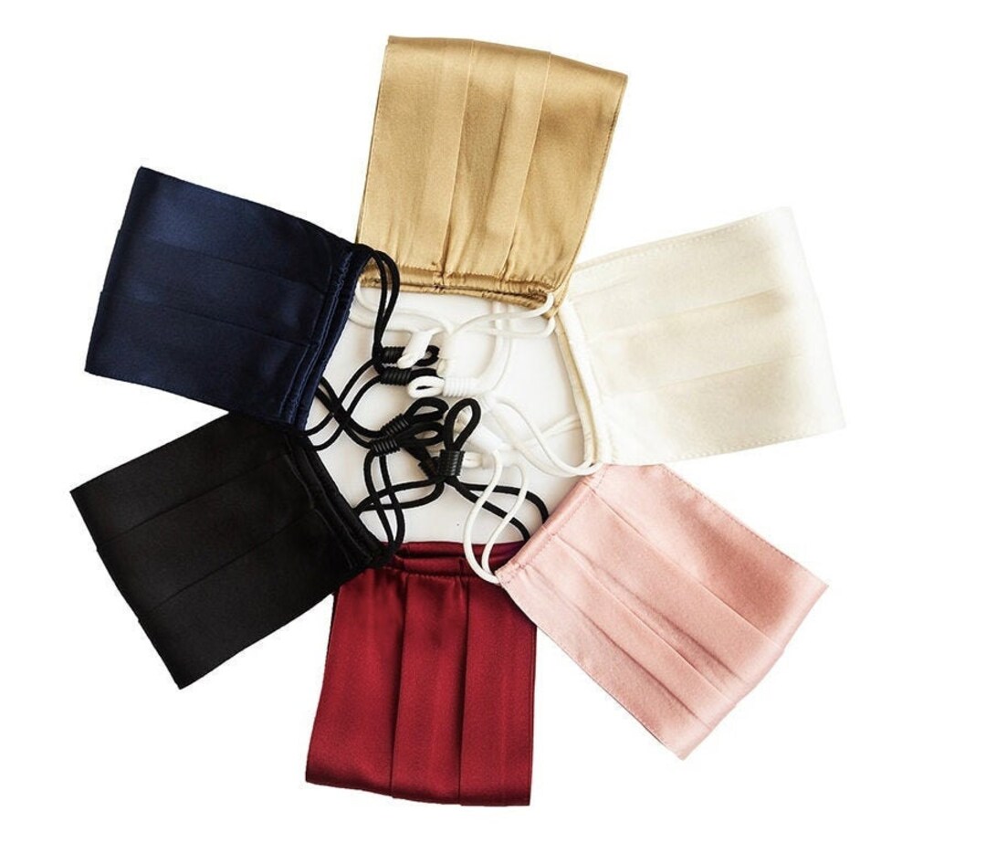 Pack of 2 100 Silk Mask Etsy