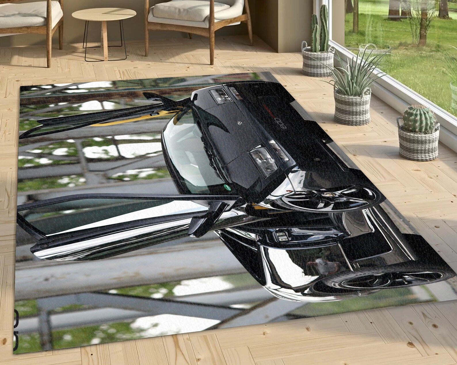 Car Print Rug Area Rug Decorative Floor Mat Carpet Rug Etsy