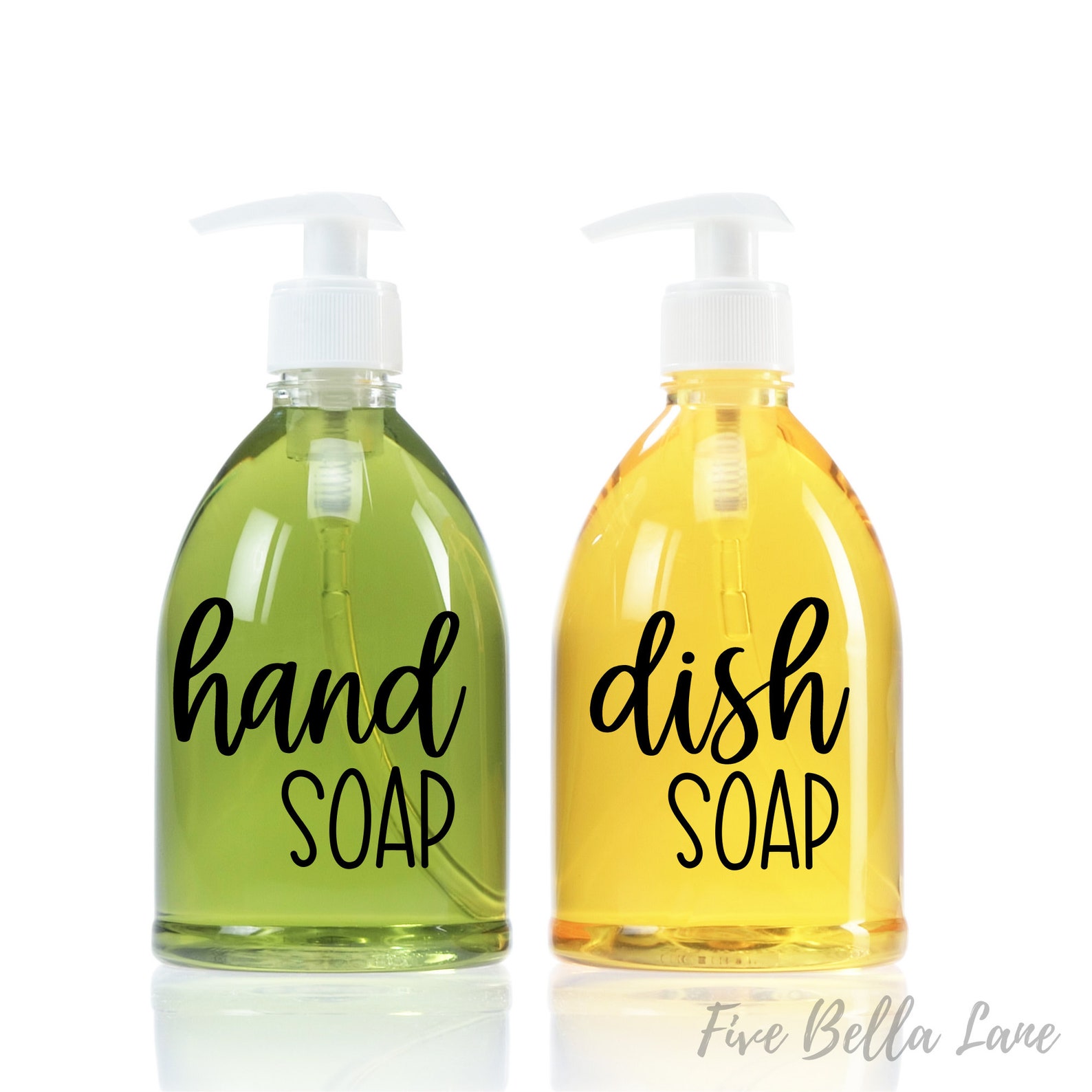 Hand Soap & Hand Lotion Dispenser Label Dish Soap Dispenser Etsy