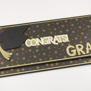 Titular de dinero de graduación personalizado, titular de la tarjeta de regalo de graduación, sobre de dinero, graduación de la universidad de la escuela secundaria, billetera de dinero, regalo de dinero
