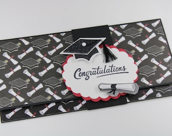 Graduation Money Holder, Graduation Gift Card Holder, Money Envelope, High School College Graduation,Money Wallet, Money Gift