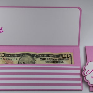 Money Holderbaby Girl Gift Envelope Pink Baby Shower Gift - Etsy
