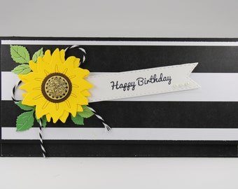 Birthday Money Envelope, Birthday Money Holder, Birthday Money Gift, Birthday Money Card, Birthday Gift Card Holder, Sunflower Money Wallet