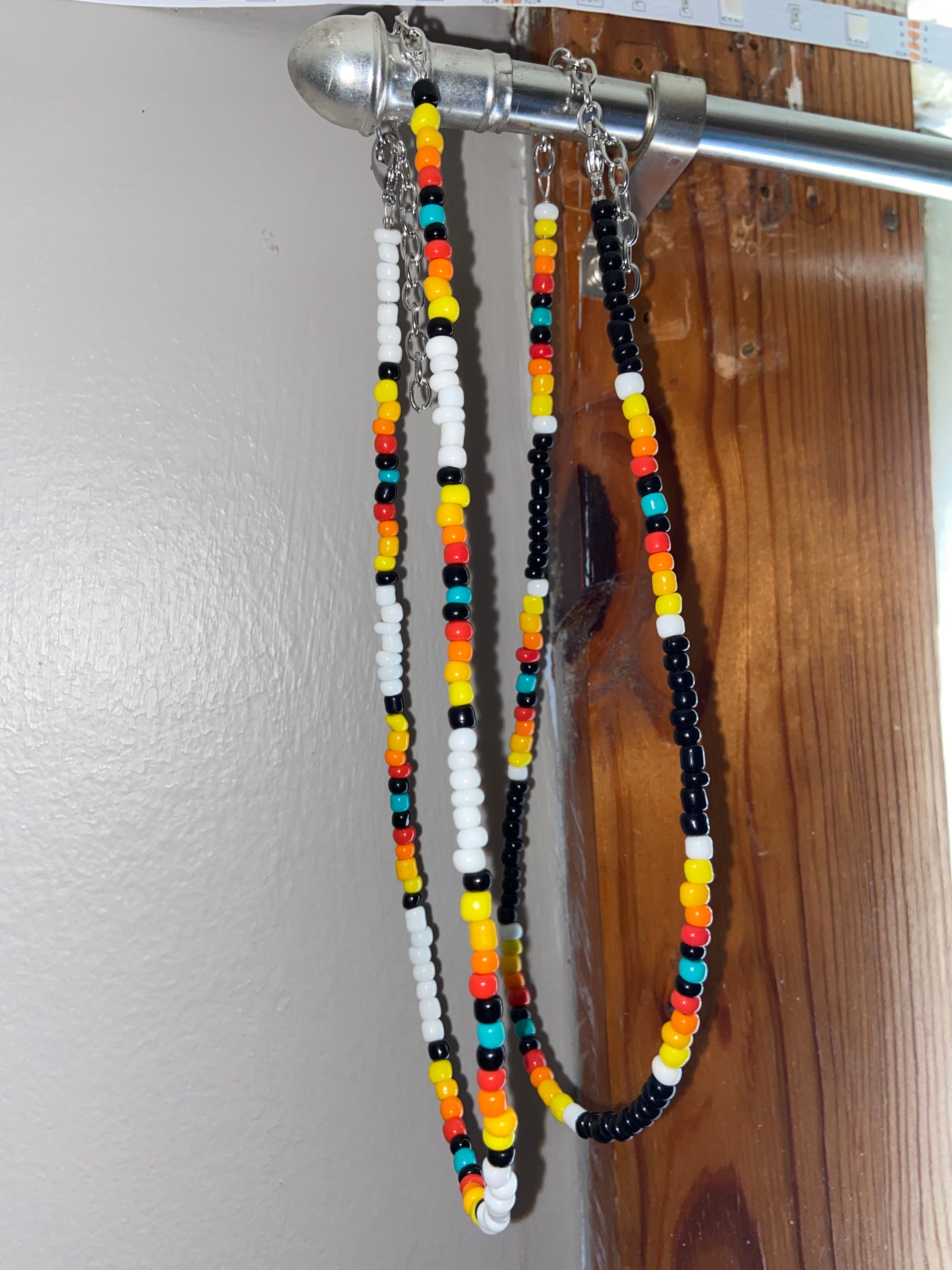 Seed Bead Necklace Etsy