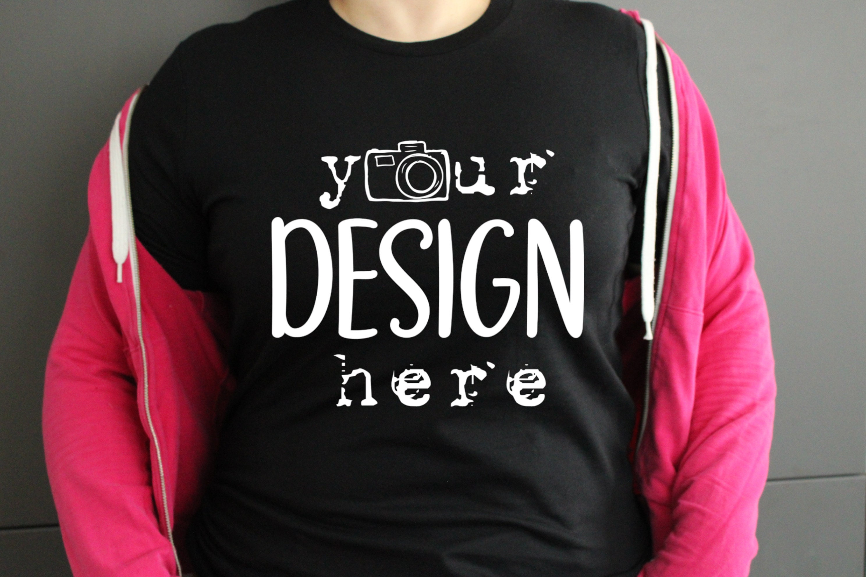 Download REAL SHIRT MOCKUP Real Tshirt Mockup Black T-shirt Mockup | Etsy