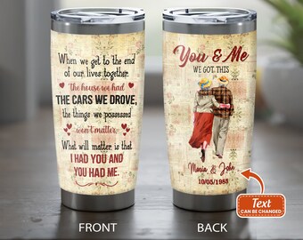 Together Since - Personalized Stainless Steel Tumbler Designed By Helpless Cub