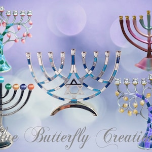 Clipart numérique Menorah, Clipart numérique Hanoukka, Clipart de la Fête juive, Superpositions numériques menorah, Clipart de papeterie Hanoukka