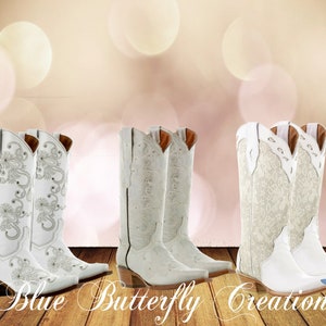 Weiße Cowboy stiefel Overlay, Hochzeit Cowgirl Boots Overlay, Hochzeitsstiefel Clipart, Hochzeitseinladung, Be my bridesmaid Einladungen