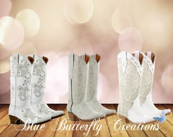 White cowboy boots overlay, Wedding cowgirl boots overlay,  Wedding boots clipart, Wedding invitation clipart, Be my bridesmaid invitations