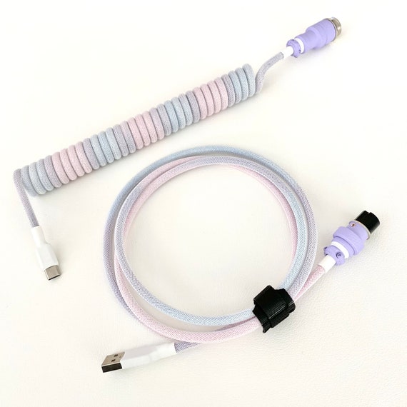 Custom Coiled Keyboard USB Cable KAWAII CABLE -  Israel