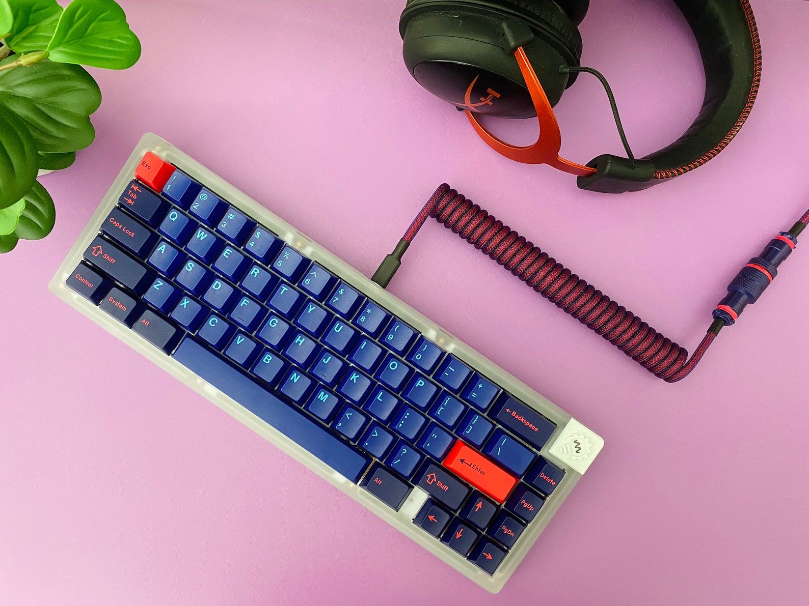 Custom Coiled Keyboard USB Cable GMK Laser Etsy