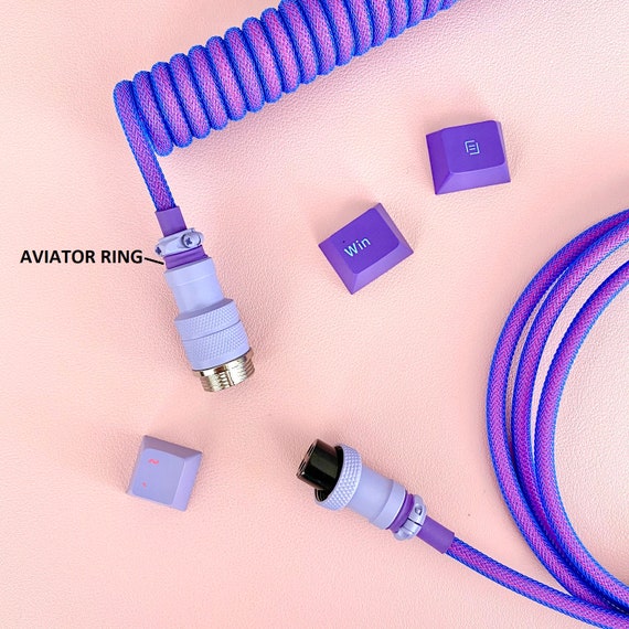 Custom Coiled Keyboard USB Cable GMK Laser 