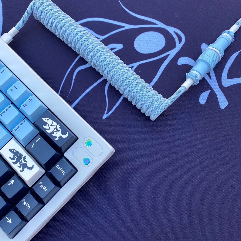 GMK Mizu Custom Coiled Keyboard USB Cable