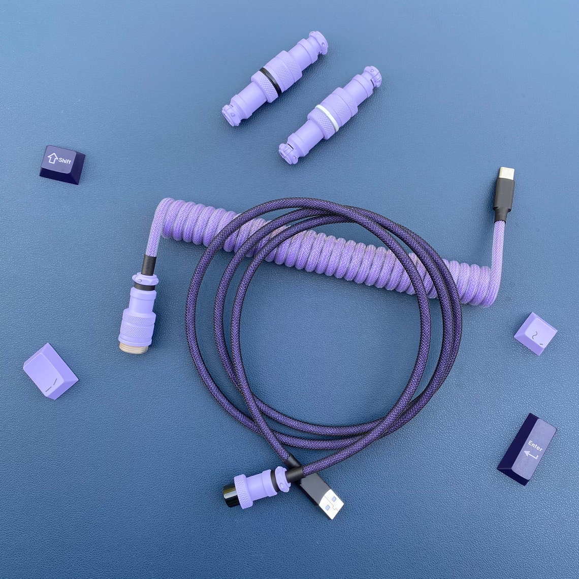 Custom Coiled Keyboard USB Cable GMK Taro Etsy