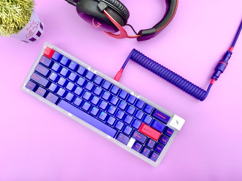 Custom Coiled Keyboard USB Cable GMK Laser Etsy