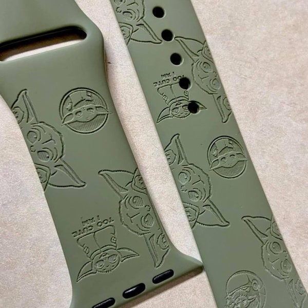 Apple Watch The Child band grogu baby Yoda for sizes 38 40 41 42 44 45 and 49mm series 1-8 SE and ultra