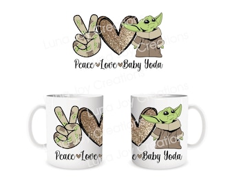 Mandalorian Baby Sublimated Coffee Mug