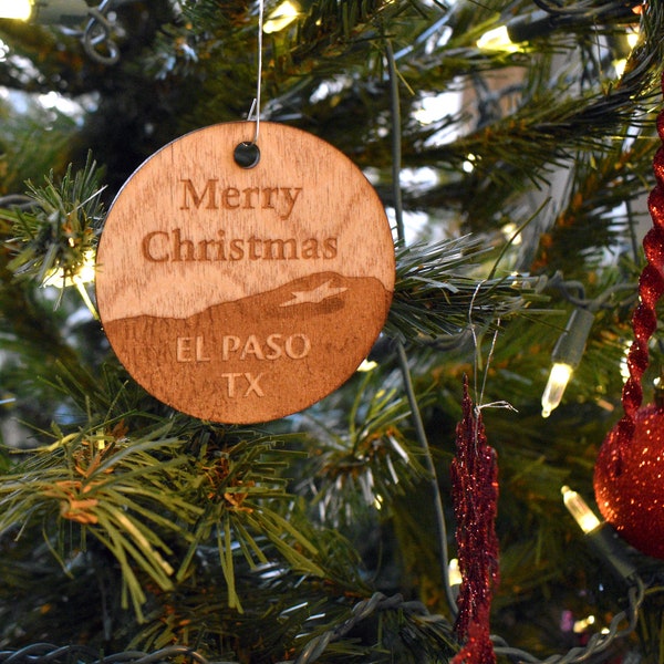 El Paso Christmas Ornament Etsy