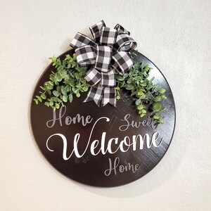 Welcome Home Sweet Home Wooden Decorative Sign