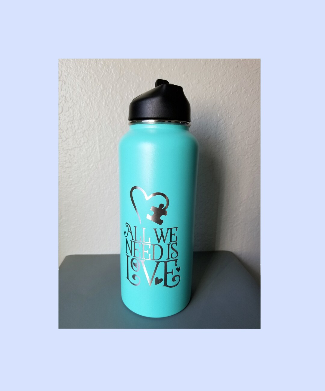 Laser Engraved 32oz Hydro Water Bottle All We Need is Love - Etsy