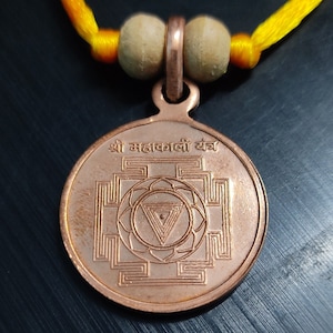 Maha Kali Yantra Locket Pendent to get blessing from goddess kali energized